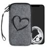 Husa Universala telefon XL - 6,8 inch, Textil, Gri, 49866.4.09