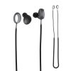 Set 2 Curele pentru casti Samsung Galaxy Buds 2, Kwmobile, Negru/Alb, Silicon, 56697.01