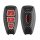 Husa Cheie Auto pentru Ford - 3 Butoane - Keyless Go, kwmobile, Plastic, Multicolor, 56731.02