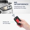 Husa Cheie Auto pentru VW / Skoda / Seat - 3 Butoane, kwmobile, Plastic, Negru / Rosu, 56737.01
