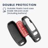 Husa Cheie Auto pentru Audi - 3 Butoane - Key Free, kwmobile, Plastic, Multicolor, 56720.01