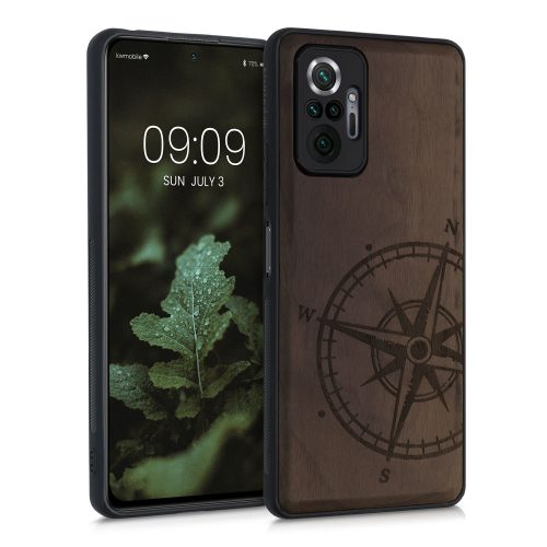 Husa Xiaomi Redmi Note 10 Pro, Lemn, Maro, 55940.02
