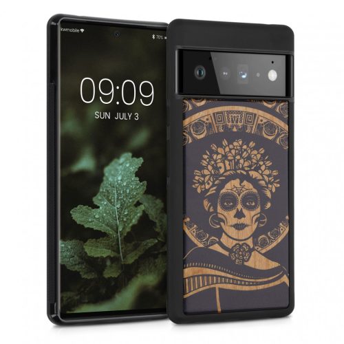 Husa Google Pixel 6 Pro, Lemn, Negru, 56785.04