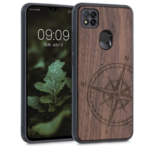 Husa Xiaomi Redmi 9C, Lemn, Maro, 56789.02