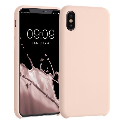 Husa Apple iPhone X / iPhone XS, Silicon, Roz, 42495.225