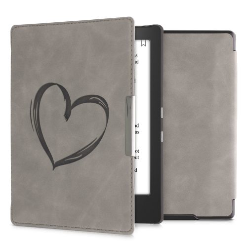 Husa pentru Kobo Aura H2O Edition 1, Piele ecologica, Gri, kwmobile, 56872.01