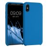 Husa Apple iPhone X / iPhone XS, Silicon, Albastru, 42495.228
