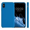 Husa Apple iPhone X / iPhone XS, Silicon, Albastru, 42495.228