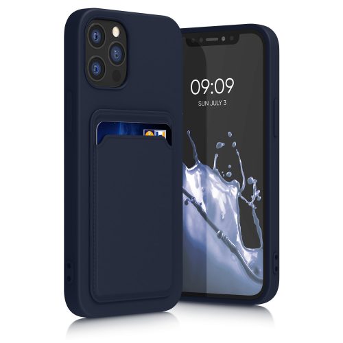 Husa Apple iPhone 12 / iPhone 12 Pro, Silicon, Albastru, 55112.17