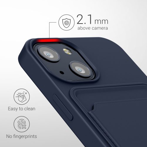 Husa Apple iPhone 13 Mini, Silicon, Albastru, 55938.17