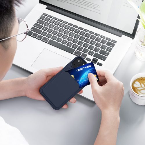 Husa Apple iPhone 13 Mini, Silicon, Albastru, 55938.17