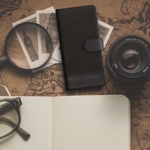 Husa Xiaomi Redmi Note 10 / Redmi Note 10S, Textil, Negru, 56898.73