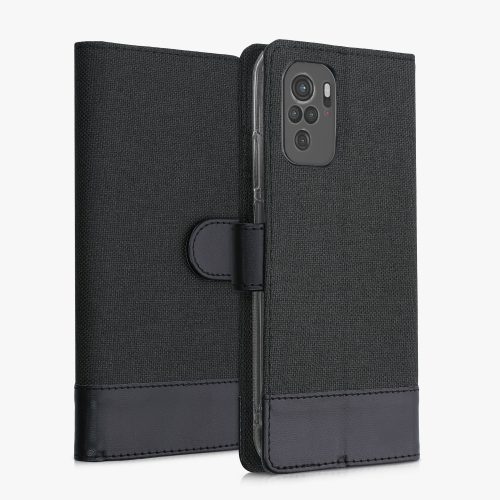 Husa Xiaomi Redmi Note 10 / Redmi Note 10S, Textil, Negru, 56898.73