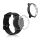 Set 2 Huse pentru Xiaomi Amazfit GTR 2 / Amazfit GTR 2e, kwmobile, Silicon, Negru / Transparent, 53907.04