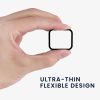 Set 2 Huse pentru Xiaomi Redmi Watch 2, kwmobile, Sticla securizata, Negru / Transparent, 56913.01