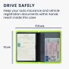 Husa pentru documente auto, Kwmobile, Verde, Neopren, 55381.44