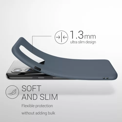 Husa OnePlus 9, Silicon, Gri, 55726.202