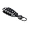 Husa Cheie Auto pentru Audi - 3 Butoane, kwmobile, Aliaj zinc, Gri / Negru, 56927.19