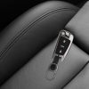 Husa Cheie Auto pentru Audi - 3 Butoane, kwmobile, Aliaj zinc, Gri / Negru, 56927.19