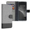 Husa Motorola Moto G200 5G, Textil, Gri, 57007.22