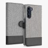 Husa Motorola Moto G200 5G, Textil, Gri, 57007.22