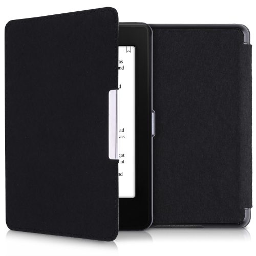 Husa pentru Kindle Paperwhite 10, Textil, Negru, kwmobile, 46647.01