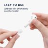 Curea pentru casti Apple AirPods 3/AirPods 2/AirPods Pro, Kwmobile, Alb, Silicon, 56992.02