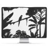Husa pentru monitor de 24-26 inch, Kwmobile, Negru/Alb, Textil, 43618.18