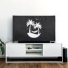 Husa de praf pentru televizor 55 inch, Kwmobile, Negru/Alb, Textil, 51992.08