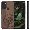 Husa Motorola Moto G60s, Lemn, Maro, 57067.01
