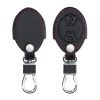Husa Cheie Auto pentru Mini - 3 Butoane, kwmobile, Piele ecologica, Negru, 57027.01