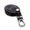 Husa Cheie Auto pentru Mini - 3 Butoane, kwmobile, Piele ecologica, Negru, 57027.01