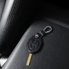 Husa Cheie Auto pentru Mini - 3 Butoane, kwmobile, Piele ecologica, Negru, 57027.01