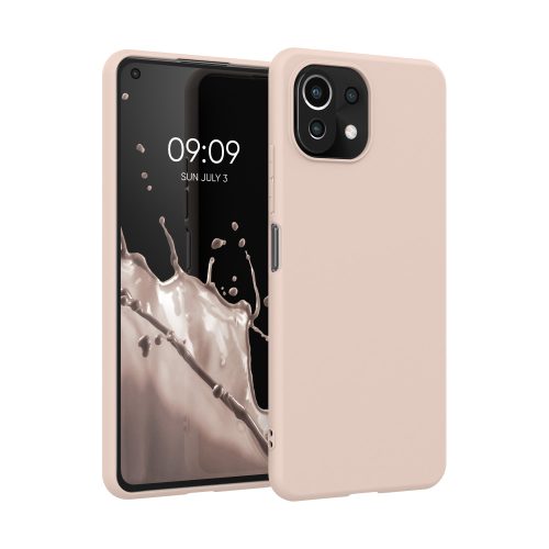 Husa Xiaomi Mi 11 Lite 5G, Silicon, Crem, 54726.225