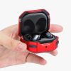 Husa pentru casti Samsung Galaxy Buds/Galaxy Buds Plus, Kwmobile, Negru/Rosu, Silicon, 57054.01