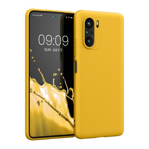 Husa Xiaomi Mi 11i / Poco F3, Silicon, Galben, 57026.143