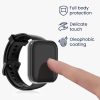 Set 2 Huse pentru Realme Watch 2 Pro, kwmobile, Sticla securizata, Negru / Transparent, 57043.01