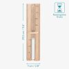 Kit pentru sauna uscata din lemn african Navaris, Galeata 5 l, Clepsidra, Lingura, 45467.2.18