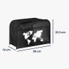 Husa pentru prajitor de paine cu 2 felii, Kwmobile, Negru/Alb, Textil, 57073.01