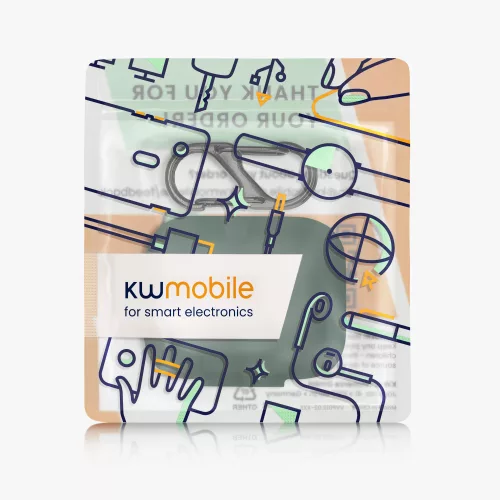 Husa pentru casti OnePlus Buds Pro, Kwmobile, Verde, Silicon, 56099.80