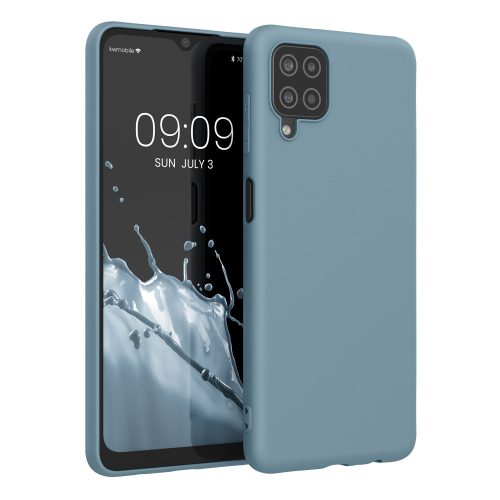 Husa Samsung Galaxy A12, Silicon, Albastru, 54048.207