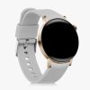 Set 2 Curele pentru Huawei Watch GT 3 (42mm), kwmobile, Silicon, Negru / Alb, 57109.01