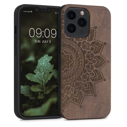 Husa Apple iPhone 13 Pro, Lemn, Maro, 55967.06