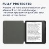 Husa pentru Kobo Libra 2, Kwmobile, Gri, Textil, 57171.19