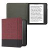 Husa pentru Kobo Libra 2, Kwmobile, Rosu/Negru, Textil, 57170.20