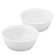 Set de 2 boluri Navaris pentru apa si hrana, caini/pisici, Alb, Ceramica, 57207.2
