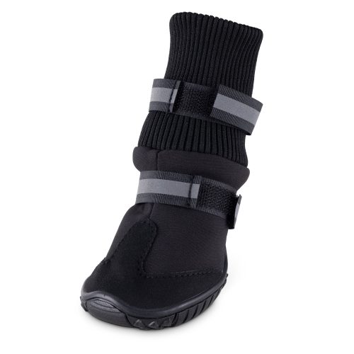 Papuci antiderapanti pentru caini Navaris marimea M, Negru,Textil, 57209.2