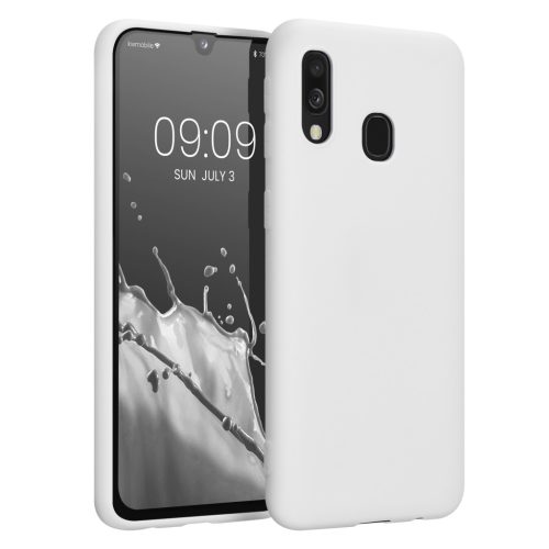 Husa Samsung Galaxy A40, Silicon, Alb, 48547.48
