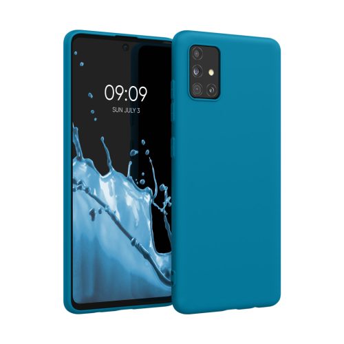 Husa Samsung Galaxy A51, Silicon, Albastru, 51196.224