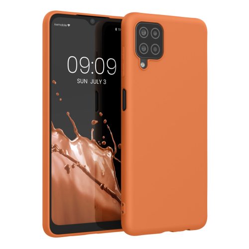 Husa Samsung Galaxy A12, Silicon, Portocaliu, 54048.150